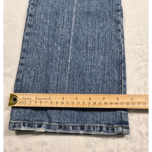 Z. Cavaricci Jeans Size 7 (28x32) Bootcut Embellished Beaded Floral Denim VTG - Picture 6 of 9